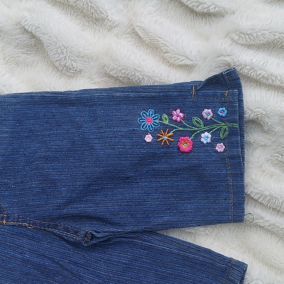 Bon bebe Infants Wide Leg Bluejean Capris Size 12m - Picture 3 of 4